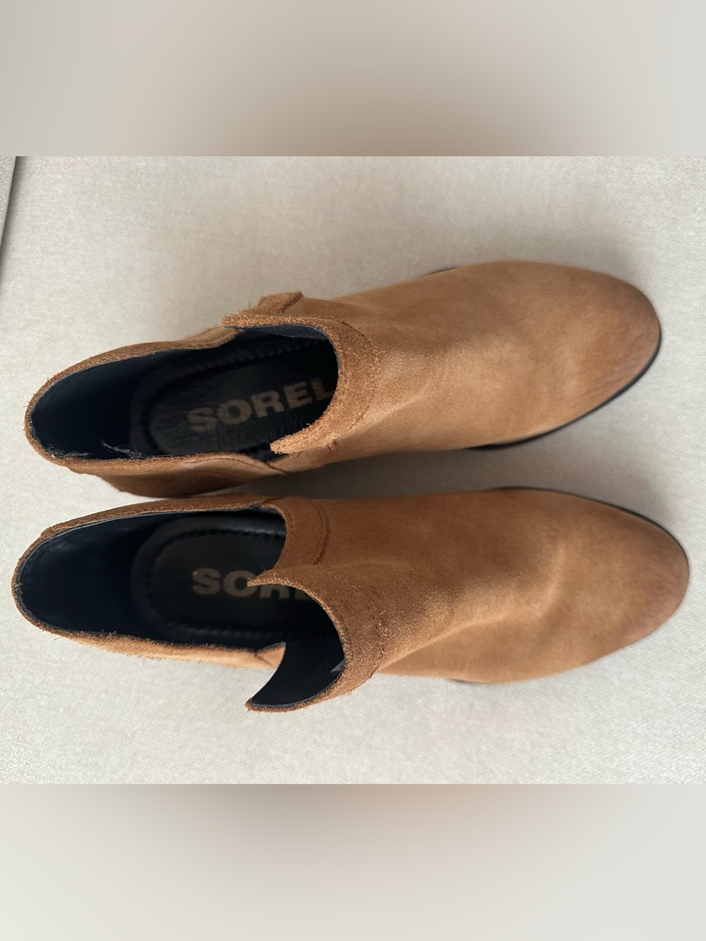 Sorel Camel Suede Lolla Cut Out Bootie - Picture 3 of 10